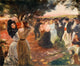 Danse Basque Poster Print by Albert Besnard showcasing traditional dance.
