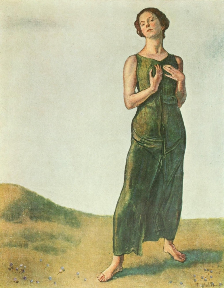Deutsche Kunst und Dekoration 1911 Remote Song Poster Print by Ferdinand Hodler.