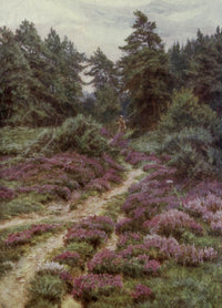 Happy England 1904 Heather on Crockham Hill Poster Print by Helen Allingham