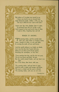 Passion Lyrics When it Snows Poster Print by Maurine Hathaway