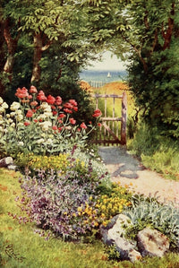 The Herb-Garden 1911 Garden Poster Print by Isabelle Forrest