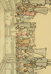 A Travers Paris 1894 Chez le Confiseur Poster Print by Victor Geruzes depicting a vintage Parisian sweet shop.