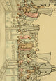 A Travers Paris 1894 Chez le Confiseur Poster Print by Victor Geruzes depicting a vintage Parisian sweet shop.