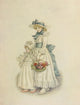 Kate Greenaway 1905 Sisters Poster Print - Charming artwork depicting sisters in a pastoral setting.