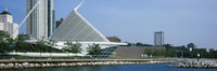 Milwaukee Art Museum waterfront poster print showcasing Lake Michigan.