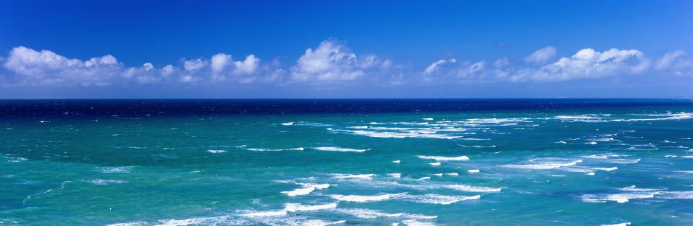 Waves in ocean at Waikiki Beach art print