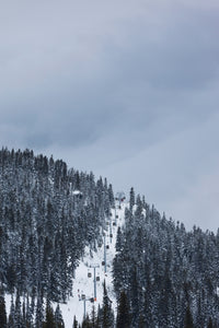 Peak 2 Peak Gondola poster print featuring Whistler Mountain scenery in British Columbia, Canada.