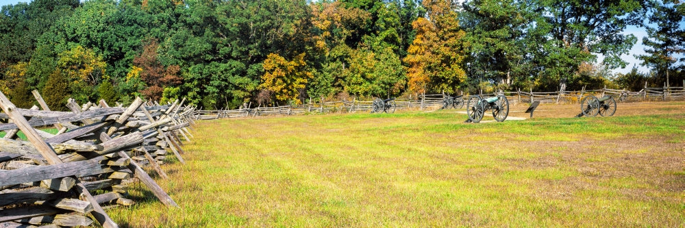 Fence at Gettysburg National Military Park Poster Print