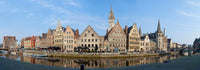 Buildings Along the Graslei in Ghent, Belgium Poster Print