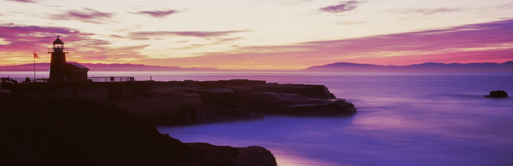 Walton Lighthouse at the coast poster print, Santa Cruz, California.