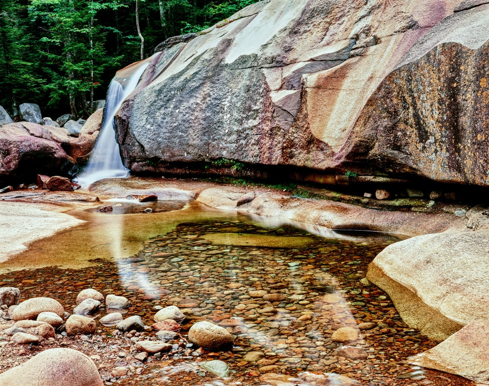 Poster print of waterfall at Diana's Baths in White Mountains, New Hampshire.