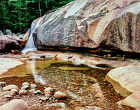 Poster print of waterfall at Diana's Baths in White Mountains, New Hampshire.