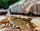 Poster print of waterfall at Diana's Baths in White Mountains, New Hampshire.