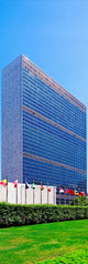 United Nations Headquarters Poster Print showcasing the iconic building in New York City