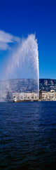 View of the Jet d'Eau poster print showcasing the famous fountain in Geneva, Switzerland.