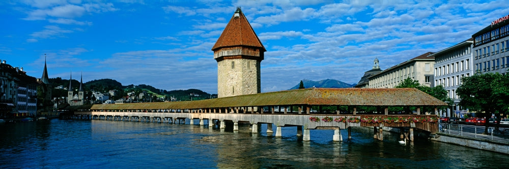 Chapel Bridge on the Reuss River Poster Print