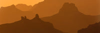 Rock formations on a landscape at the South Rim of the Grand Canyon, Arizona, USA - Poster Print