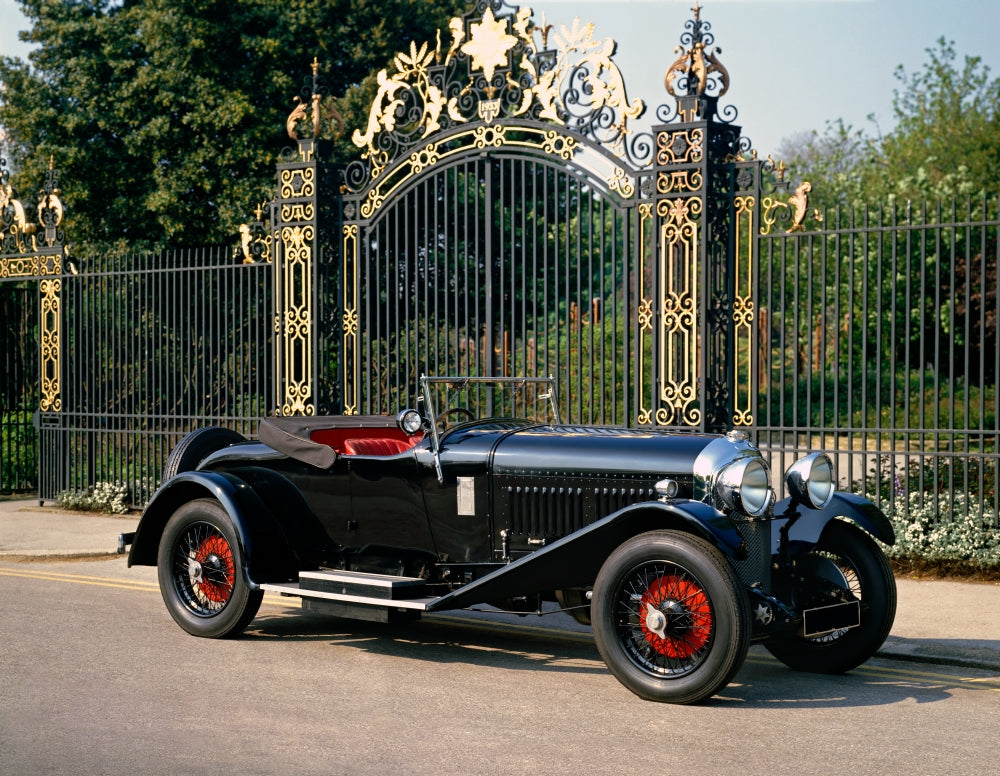 1929 Bentley 4.5 Litre Drophead Coupe Poster Print showcasing classic automotive design.