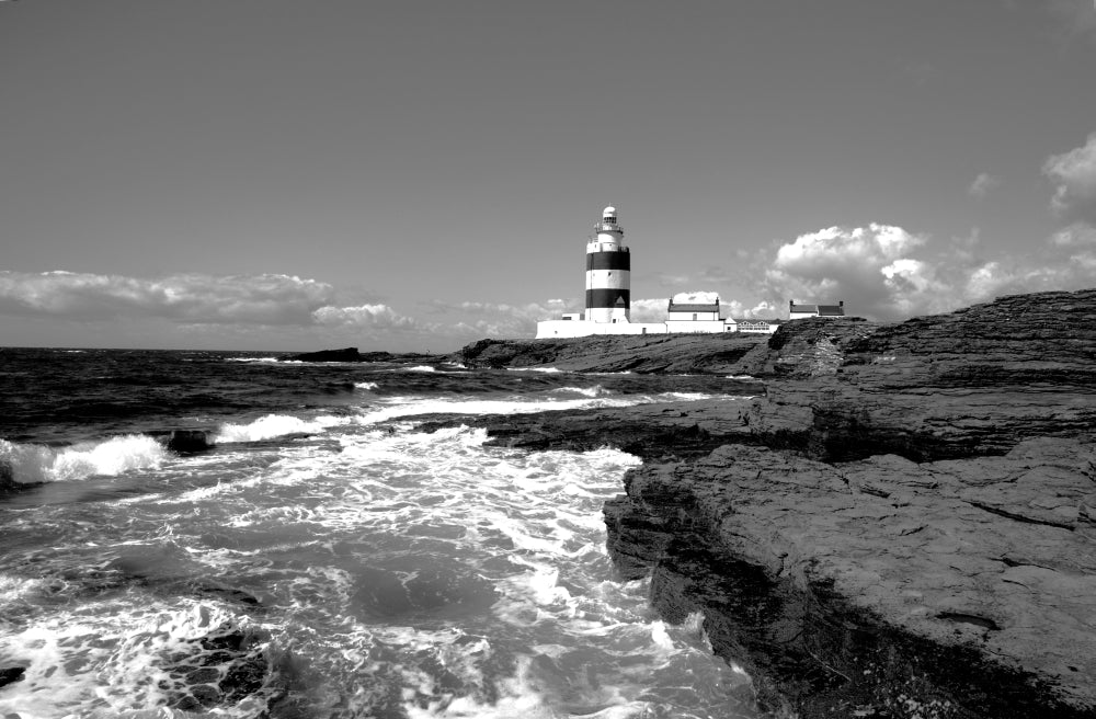 Hook Head Lighthouse Poster Print showcasing the historic landmark in County Wexford, Ireland.