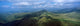 Aerial view of Arthaburu Peak in Iraty Mountain, Pyrenees, France - Poster Print