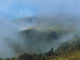Fog over mountains in Iraty Mountain, Basque Country poster print