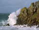 Waves Breaking on the Coast Poster Print - Port Peron, Brittany