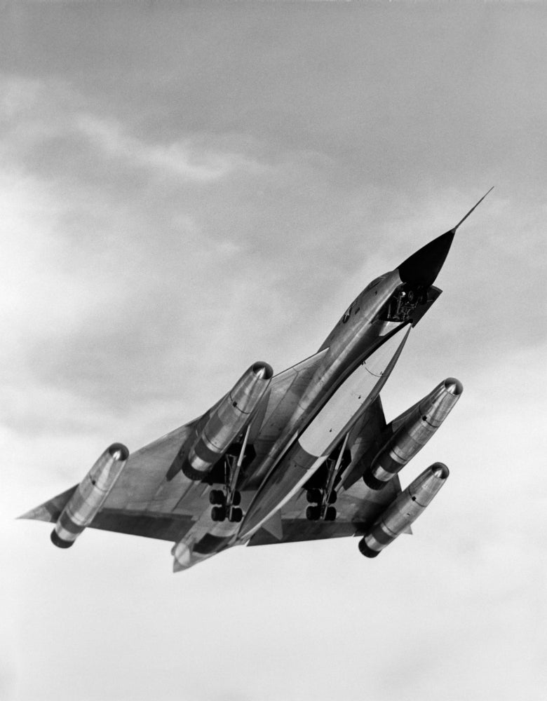 1960s B-58 Bomber In Ascent Poster Print from Vintage Collection.