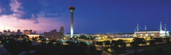San Antonio Skyscrapers Poster Print showcasing the Texas skyline