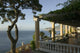 Group of people dining at Imperial Tramontano restaurant in Sorrento, Italy poster print.