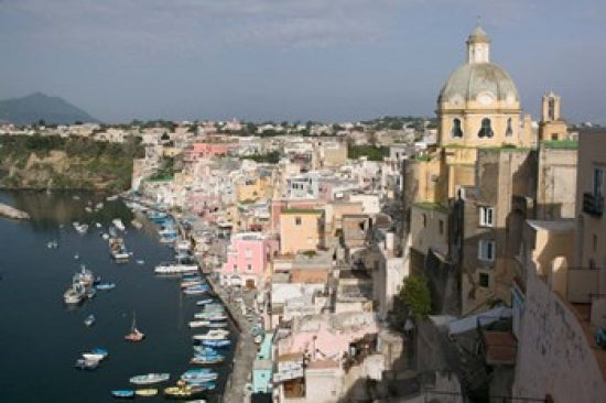 Procida, Naples, Campania, Italy Poster Print showcasing vibrant Mediterranean scenery.