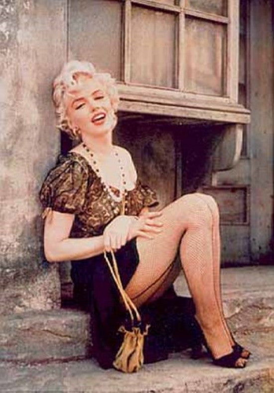 Marilyn Monroe Fishnet Stockings Poster Print - 24x36