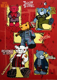 Teddy Scares Rolled Poster Print - Perfect for Home Décor
