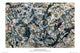 Pollock Silver On Black Rolled Poster Print by Jackson Pollock