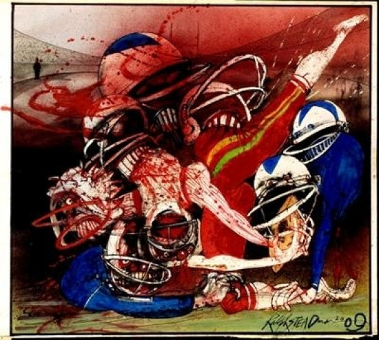 Killer Sport poster by Ralph Steadman, vibrant art print.