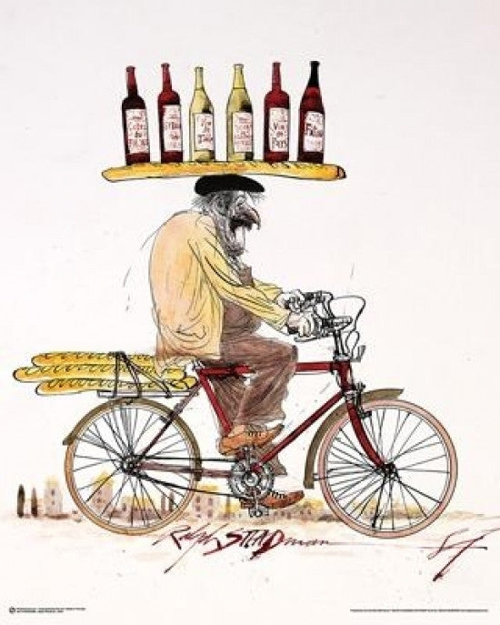 Ralph Steadman Wine Artwork Poster Print - 22x28