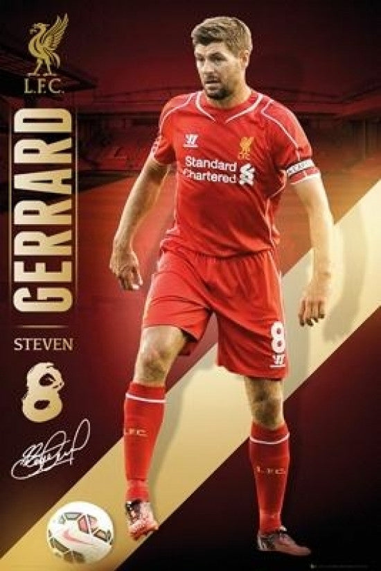 Liverpool Gerrard 14/15 Poster Print - Rolled Poster