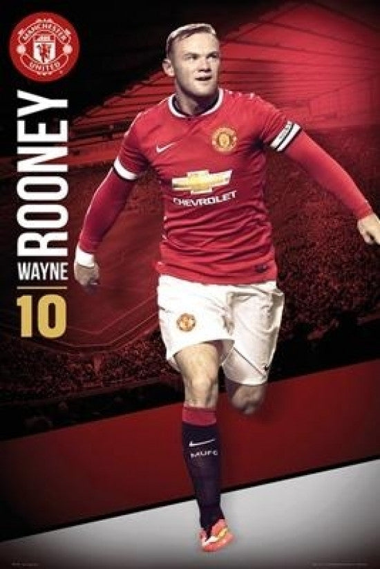 Manchester United Rooney 14/15 Poster Print - 22x34