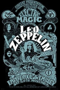 Led Zeppelin Wembley Concert Poster - 24 x 36 inches
