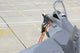 Serbian Air Force pilot with MiG-29 jet fighter at Graf Ignatievo Air Base