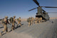 British paratroopers boarding a CH-47 Chinook helicopter poster print.