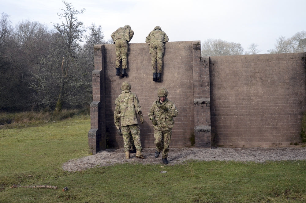 Welsh Guards basic training assault course poster print.