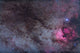 North America Nebula and dark nebulae in Cygnus Poster Print by Alan Dyer