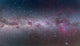 Mosaic of the Southern Milky Way Poster Print showcasing vibrant cosmic details.