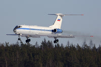 Tu-134A-3 Airliner of Russian Air Force Landing Poster Print