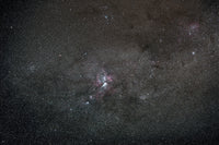 Eta Carina Nebula Wide Field Poster Print featuring southern deep sky objects.
