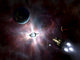 An Enormous Stellar Power and Manufacturing Station Built Around a Star Poster Print