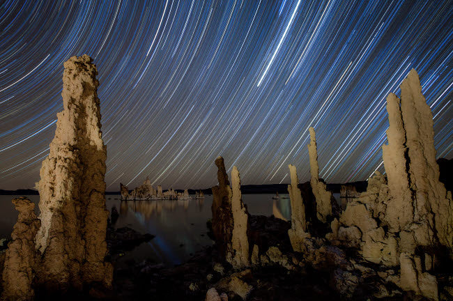 Tufa formations at Mono Lake, California poster print by Stocktrek Images.