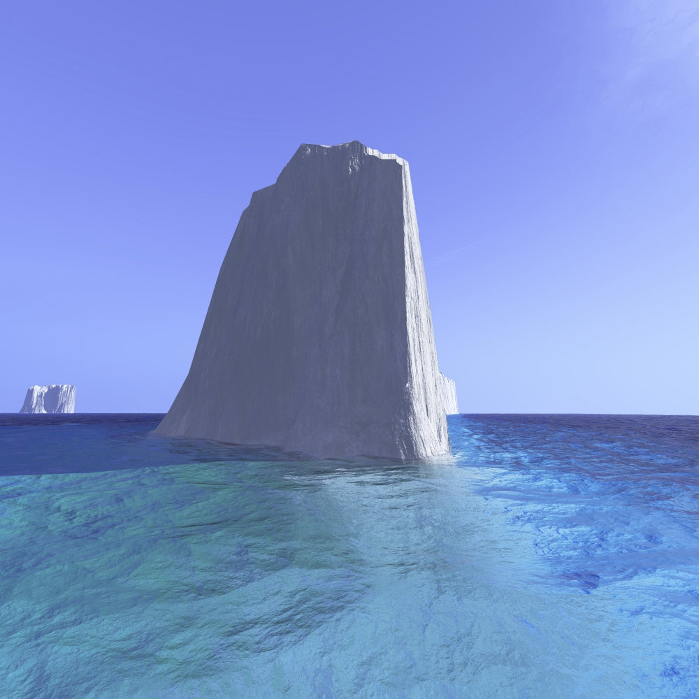 Icebergs Roam the Oceans of the World Poster Print