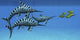 Eurhinosaurus marine reptiles poster print featuring underwater scene.