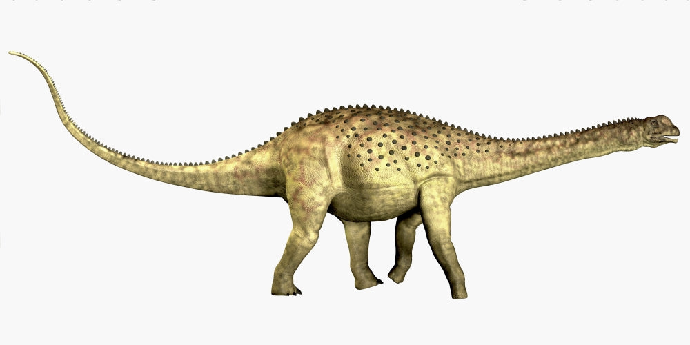 Uberabatitan dinosaur poster print showcasing a Cretaceous herbivore.
